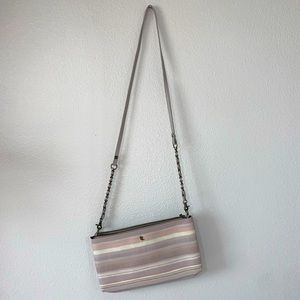 NWOT ElliotLucca handbag crossbody light purple leather pink cream luca